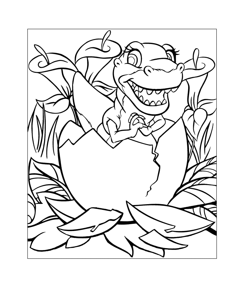 Plansa de colorat cu Dinozauri 70 169